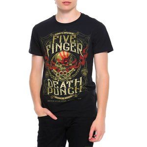 Five Finger Death Punch 100% Pure Logo metal rock Official T-Shirt 2XL XXL NWT